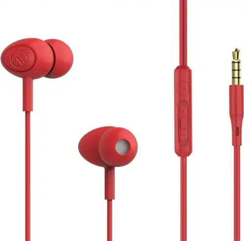 Casti In-Ear Tellur Basic Gamma, Jack 3.5mm, Microfon (Rosu)