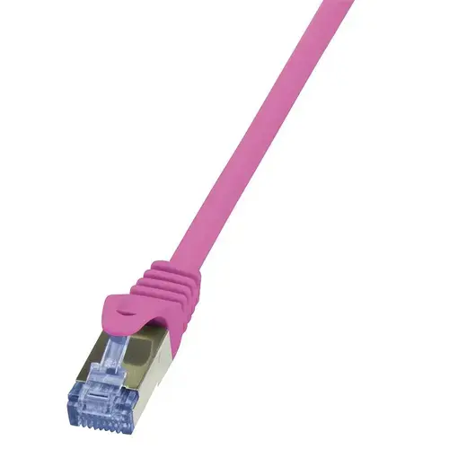 Cablu de retea Logilink , Cat.6A 10G S/FTP PIMF PrimeLine, 2 m, Roz