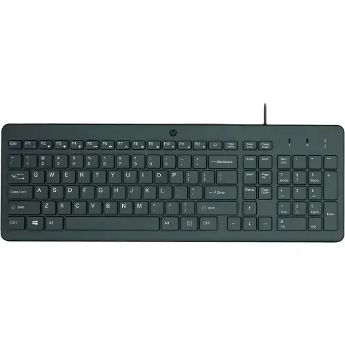 Tastatura HP 150, USB, 1m (Negru)