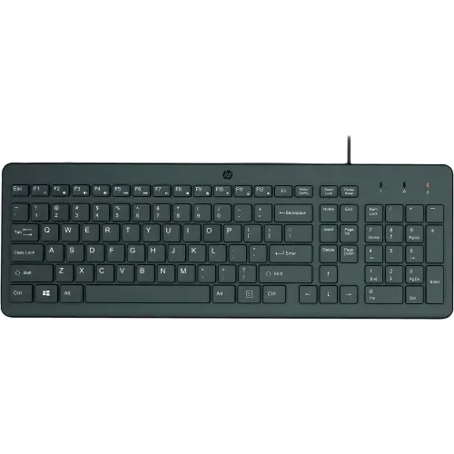Tastatura HP 150, USB, 1m (Negru)