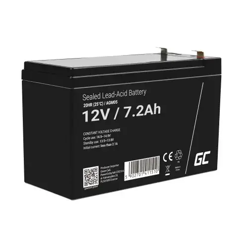 Acumulator Green Cell Plumb Acid 12V 7.2Ah VRLA AGM Baterie Gel