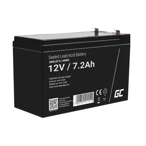 Acumulator Green Cell Plumb Acid 12V 7.2Ah VRLA AGM Baterie Gel