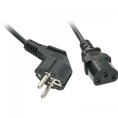 Cablu alimentare Lindy LY-30335, Schuko - IEC C13 Female, 2m, Negru