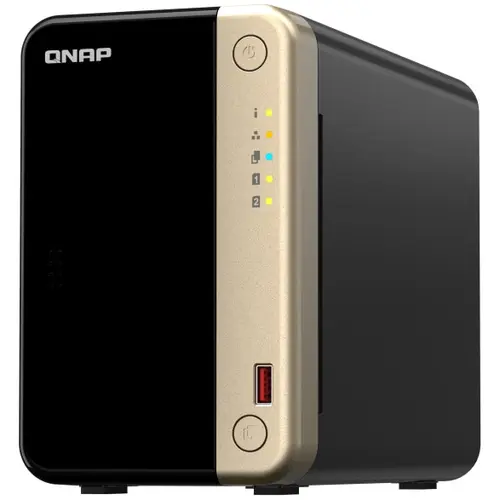 NAS Qnap TS-264, Procesor Intel® Celeron® N5095 2.9Ghz, 2-Bay, 8GB DDR4, 2 porturi 2.5G, 2 porturi USB 2.0, 2 porturi USB 3.2 Gen 2