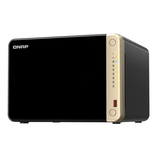 NAS Qnap TS-664, Procesor Intel® Celeron® N5095 2.9Ghz, 6-Bay, 8GB DDR4, 2 porturi 2.5G, 2 porturi USB 2.0, 2 porturi USB 3.2 Gen 2