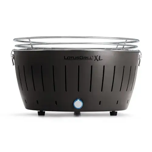Gratar carbuni LOTUS GRILL XL G435 Gri Antracit, Portabil, Suprafata gatit 40,5 cm (Negru)