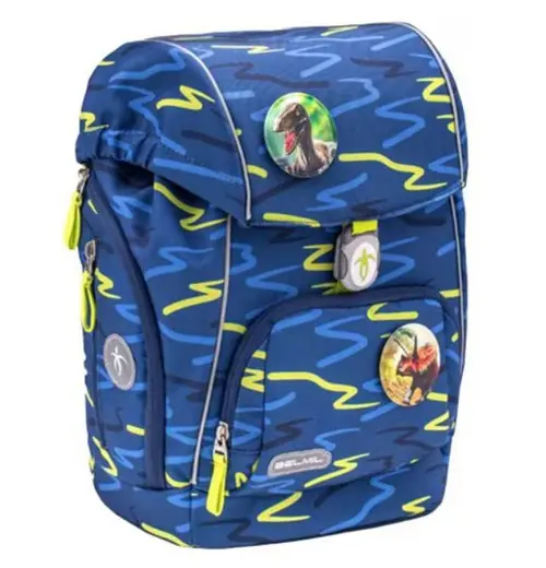 Ghiozdan neechipat Belmil Comfy, motiv Sketch Lime Green