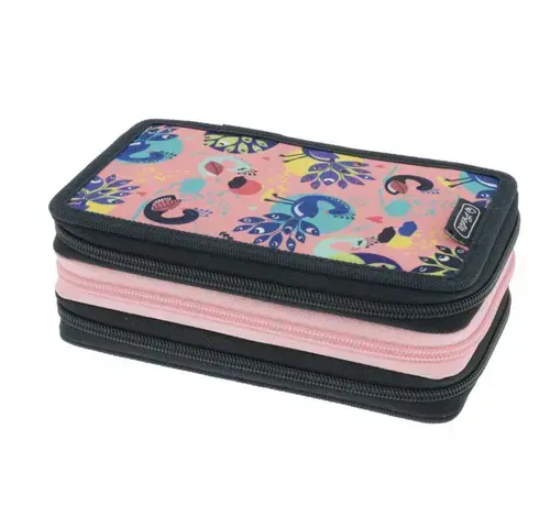 Penar echipat Herlitz, 31 piese, 3 compartimente, motiv Fancy Peacock