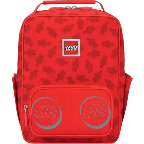 Rucsac Casual Lego Tribini Classic Small, design Filled Minifigure, rosu, 28.5 x 12 x 22.5 cm