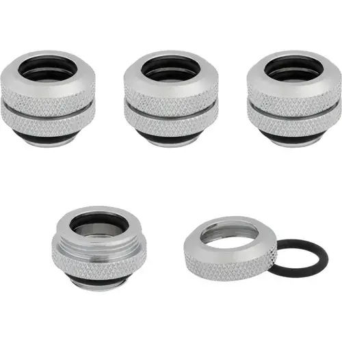 Accesoriu cooling Corsair Hydro X Series XF Hardline 12mm OD Fittings Four Pack Chrom