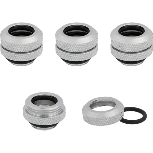 Accesoriu cooling Corsair Hydro X Series XF Hardline 12mm OD Fittings Four Pack Chrom