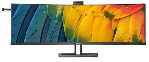Monitor LCD VA LED Philips 44.5inch 45B1U6900CH/00, Dual QHD (5120 x 1440), HDMI, DisplayPort, Ecran Curbat, Boxe, 75 Hz (Negru)