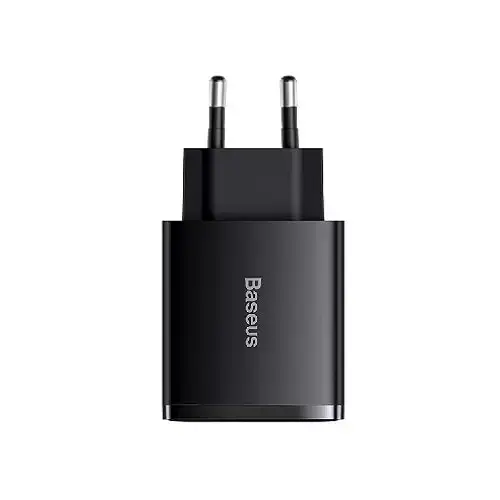 Incarcator retea Baseus CCXJ-E01, 2 x USB, 1 x USB-C, PD, 3A, 30 W, Negru