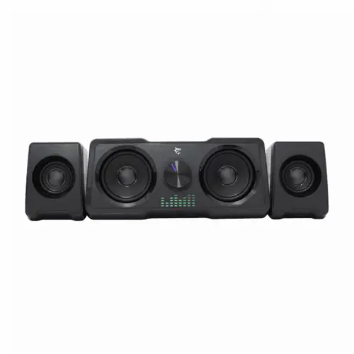 Sistem de boxe White Shark 2.2 GSP-968 MOOD, 16 W RMS (5W x 2 + 3W x 2), Iluminare Rainbow LED, Alimentare USB, Interfata 3.5 mm, Negru