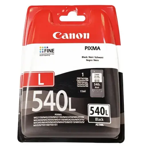 Cartus cerneala Canon PG-540 L, capacitate 11ml, pentru Canon Pixma MG2150 (Negru)