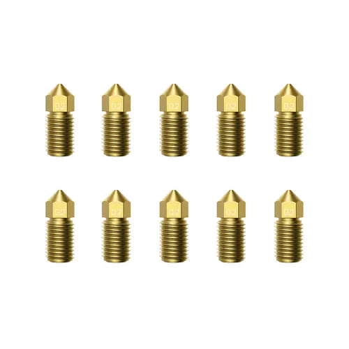 Set 10 Duze Extrudare pentru imprimanta 3D AnkerMake M5, Auriu 0.2mm