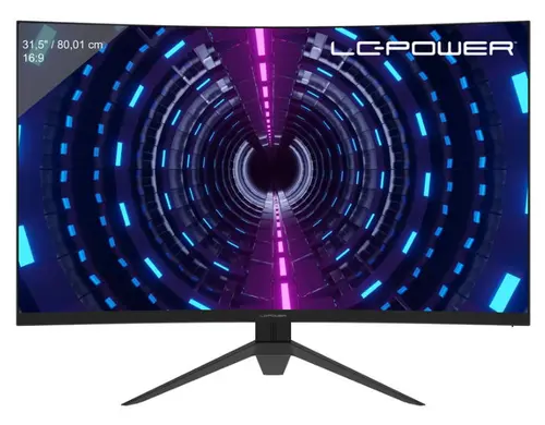 Monitor Gaming VA LED LC-Power 31.5inch LC-M32-QHD-165-V2, QHD (2560 x 1440), HDMI, DisplayPort, Ecran Curbat, 165 Hz, 1 ms (Negru)