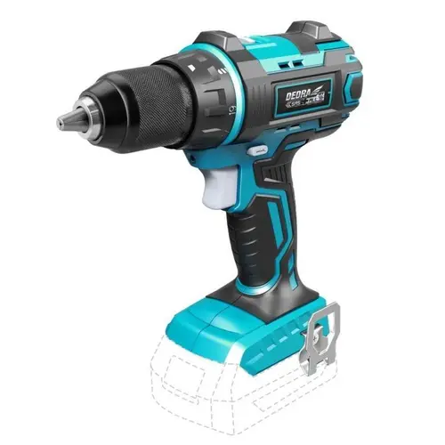 Masina de gaurit si insurubat Dedra DED7041, 18V Li-ion, acumulator neinclus, mandrina 13 mm, SAS+ALL