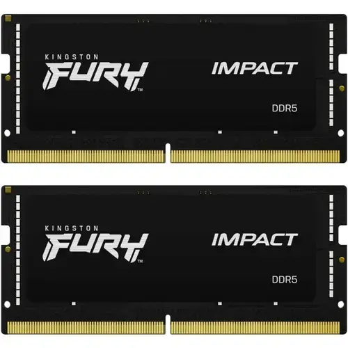 Memorii laptop Kingston FURY Impact, 32GB(2xx16GB), DDR5, 5600MHz, CL40, 1.1v, Dual Channel Kit