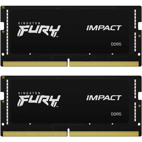 Memorii laptop Kingston FURY Impact, 32GB(2xx16GB), DDR5, 5600MHz, CL40, 1.1v, Dual Channel Kit