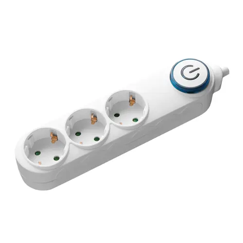 Prelungitor Samus 3PI5-3680, 3 Prize, 5M, 3680W, Intrerupator, Alb