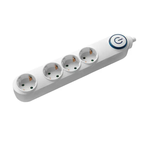Prelungitor Samus 4PI3-3680, 4 Prize, 3M, 3680 W, Intrerupator, Alb