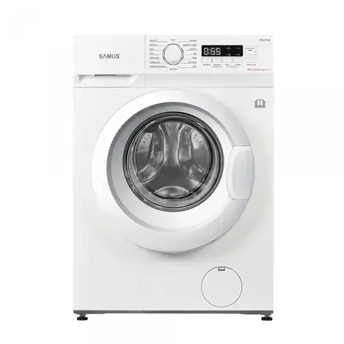 Masina de spalat rufe Samus WSLI-8144,8 Kg, Motor Inverter, Slim, 15 Programe, 1400 rotatii, Clasa energetica A, Termostat reglabil, Program ECO 40-60°C, Blocare acces copii (Alb)