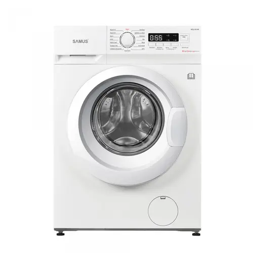 Masina de spalat rufe Samus WSLI-8144,8 Kg, Motor Inverter, Slim, 15 Programe, 1400 rotatii, Clasa energetica A, Termostat reglabil, Program ECO 40-60°C, Blocare acces copii (Alb)