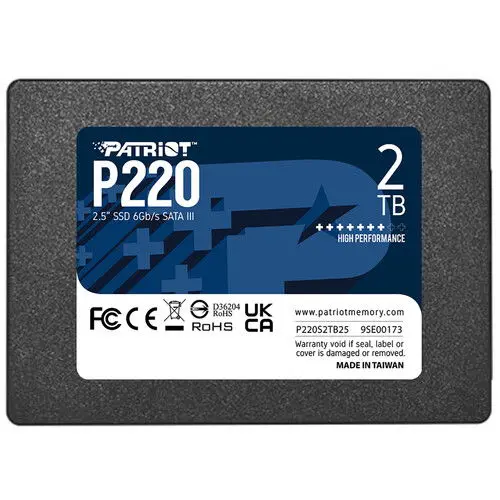 SSD Patriot P220, 2TB, SATA-III, 2.5inch