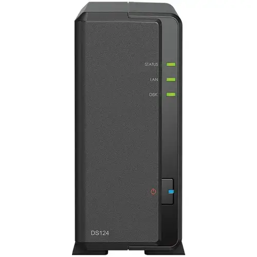 Network Attached Storage Synology DiskStation DS124 cu procesor Realtek RTD1619B 1.7GHz, 1-bay, 1GB DDR4