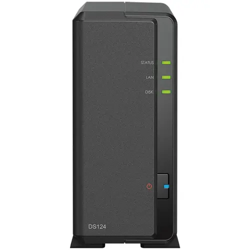 Network Attached Storage Synology DiskStation DS124 cu procesor Realtek RTD1619B 1.7GHz, 1-bay, 1GB DDR4