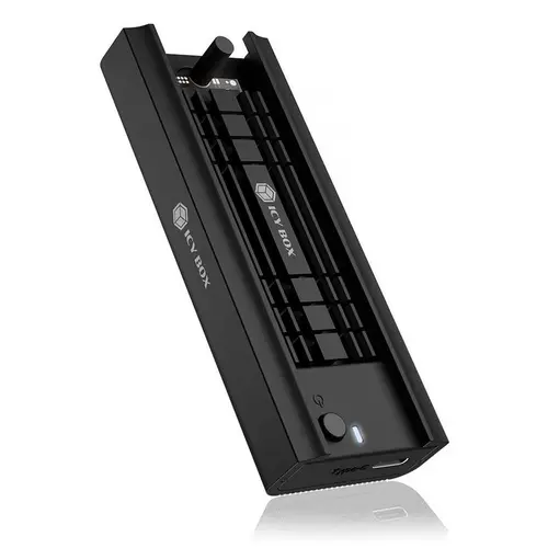 Carcasa externa pentru SSD Icy Box, USB 3.2, SSD M.2 NVMe (Negru)