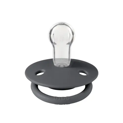 Suzeta De Lux Silicon, tetina rotunda, marime universala (0-3 ani) Iron, BIBS