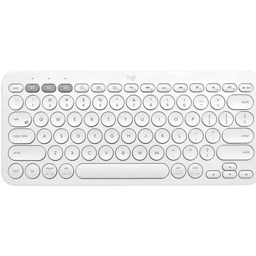 Tastatura Bluetooth Logitech Pebble Keys 2 K380s, Multi-Device (Alb)