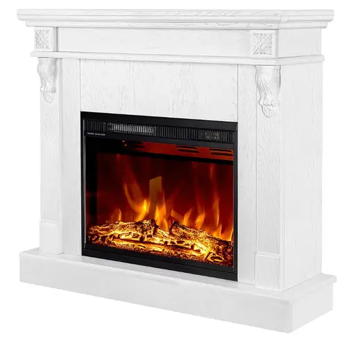 Semineu electric Solomon & Lorance color, Dimensiuni: 900*1000*300 mm, 1500 W (Alb)