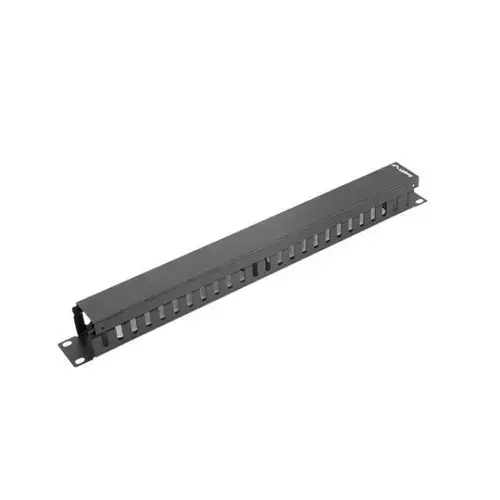 Organizator de cabluri  Lanberg , tip A , 19'' , 1U, Negru