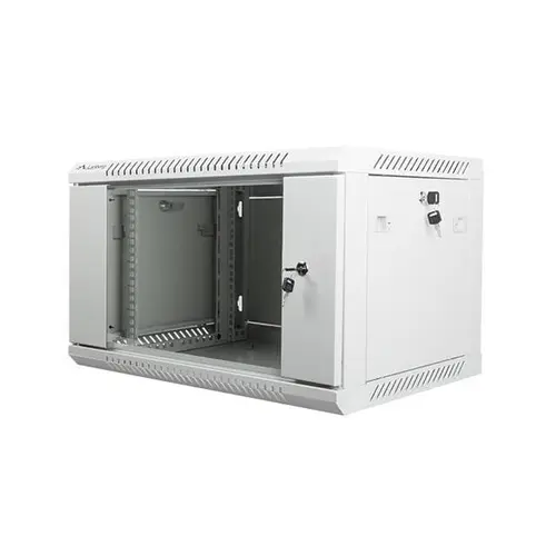 Dulap metalic montat pe perete Lanberg WF01-6406-10S, 6U , 600x450mm , 19 ” , Gri