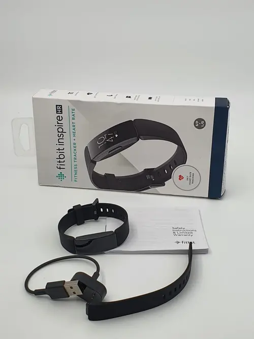 Bratara Fitness Fitbit Inspire HR, Waterproof, Bluetooth (Negru)