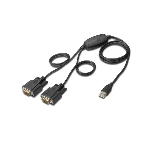 Adaptor Digitus DA-70158, USB/RS232, 1,5 m, Negru