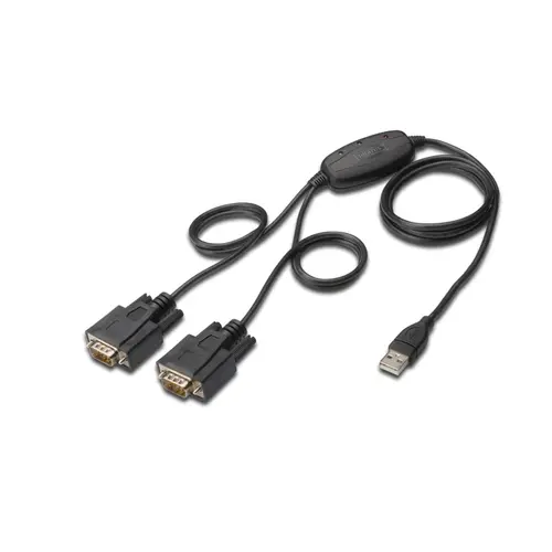 Adaptor Digitus DA-70158, USB/RS232, 1,5 m, Negru