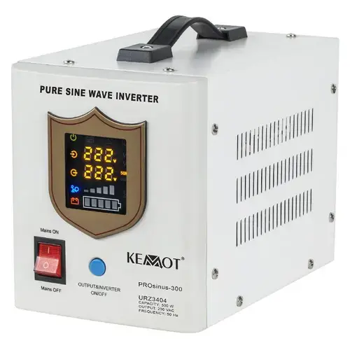 UPS Kemot URZ3404 Sinus Pur 300W 12V, pentru centrale termice (Alb)