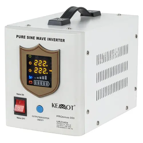 UPS Kemot URZ3404 Sinus Pur 300W 12V, pentru centrale termice (Alb)