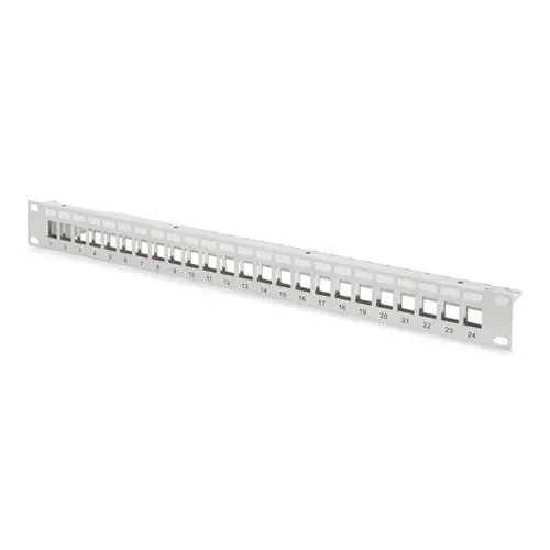 Panou de corectie Digitus cu 24 de porturi 1U gri DN-91410