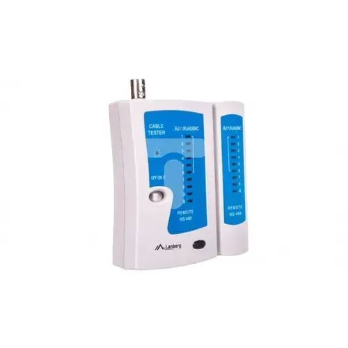 Dispozitiv pentru verificarea cablurilor, Lanberg, RJ45 RJ11 RJ12 coaxial NT/0401