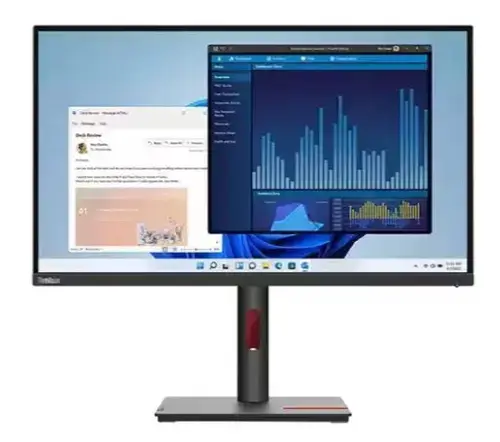 Monitor IPS LED Lenovo ThinkVision 27inch T27p-30, UHD (3840x2160), HDMI, DisplayPort, Pivot, 4 ms (Negru)