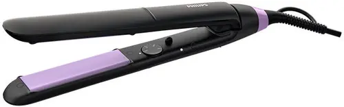 Placa de indreptat parul Philips ThermoProtect  BHS377/00, 230 grade (Negru/Mov)