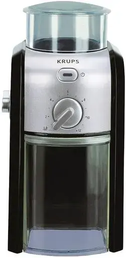 Rasnita de cafea electrica Krups GVX242, 17 setari macinare, 100W, 200g, Negru