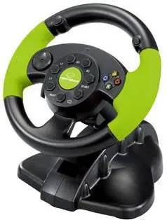 Volan cu pedale ESPERANZA High Octane EG104 (PC, PS3) (Negru/Verde)