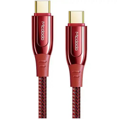 Cablu de date Mcdodo Super Charge Type-C la Type-C, 1.2m, 100W (Rosu)