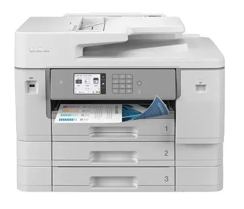 Multifunctionala InkJet Brother MFC-J6957DW, A3, DADF, NFC, Retea, WiFi, Fax (Alb/Gri)